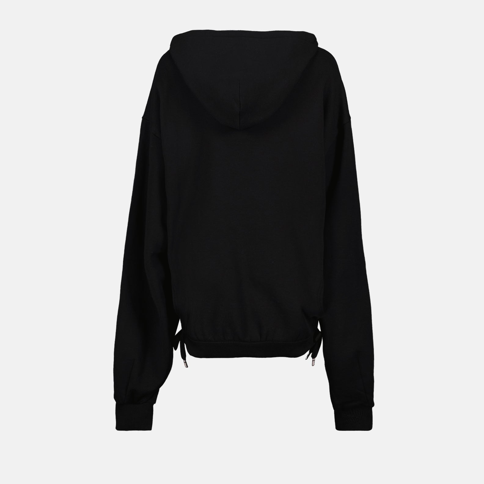 Felpe Sweat à capuche à logo plaque Dolce & Gabbana Nero Femme