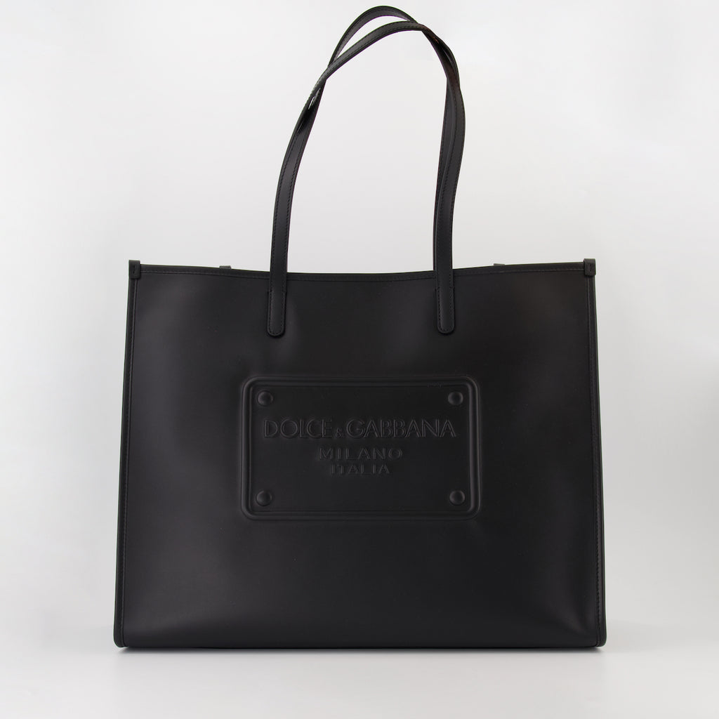 トートバッグ レザートートバッグ Dolce & Gabbana 黒 男