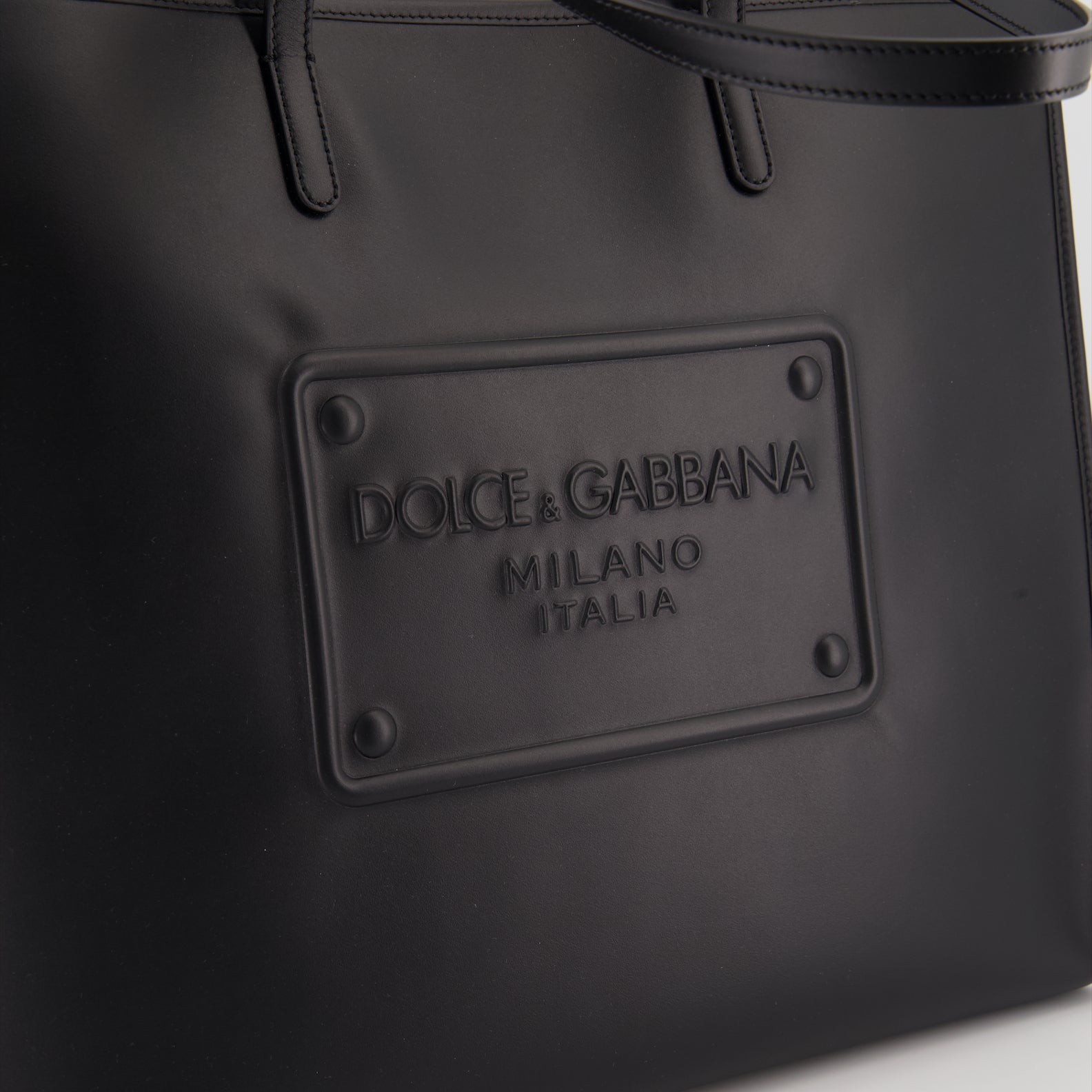 トートバッグ レザートートバッグ Dolce & Gabbana 黒 男