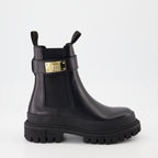 Ankle boots Logo strap ankle boots Dolce & Gabbana Black Women