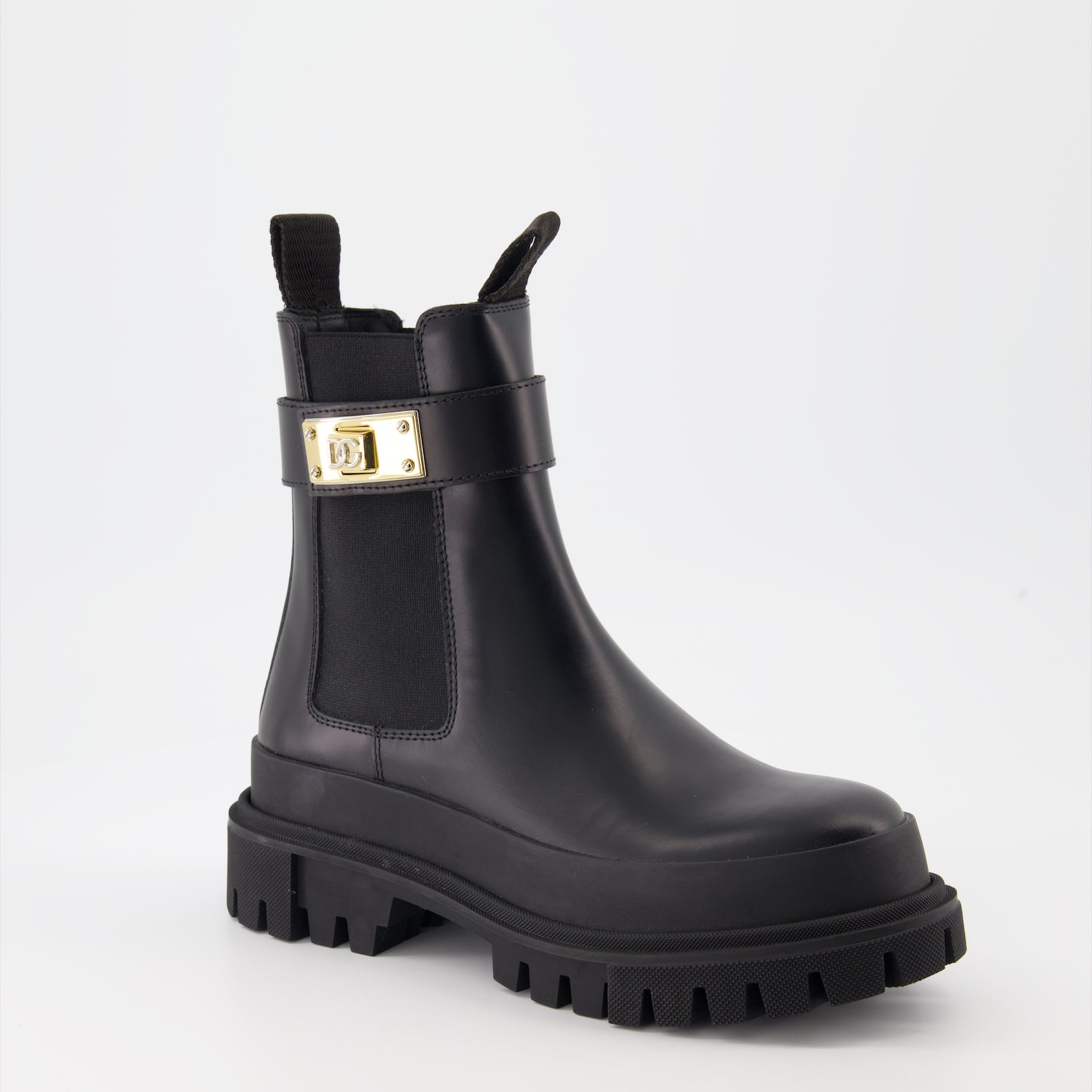 Ankle boots Logo strap ankle boots Dolce & Gabbana Black Women