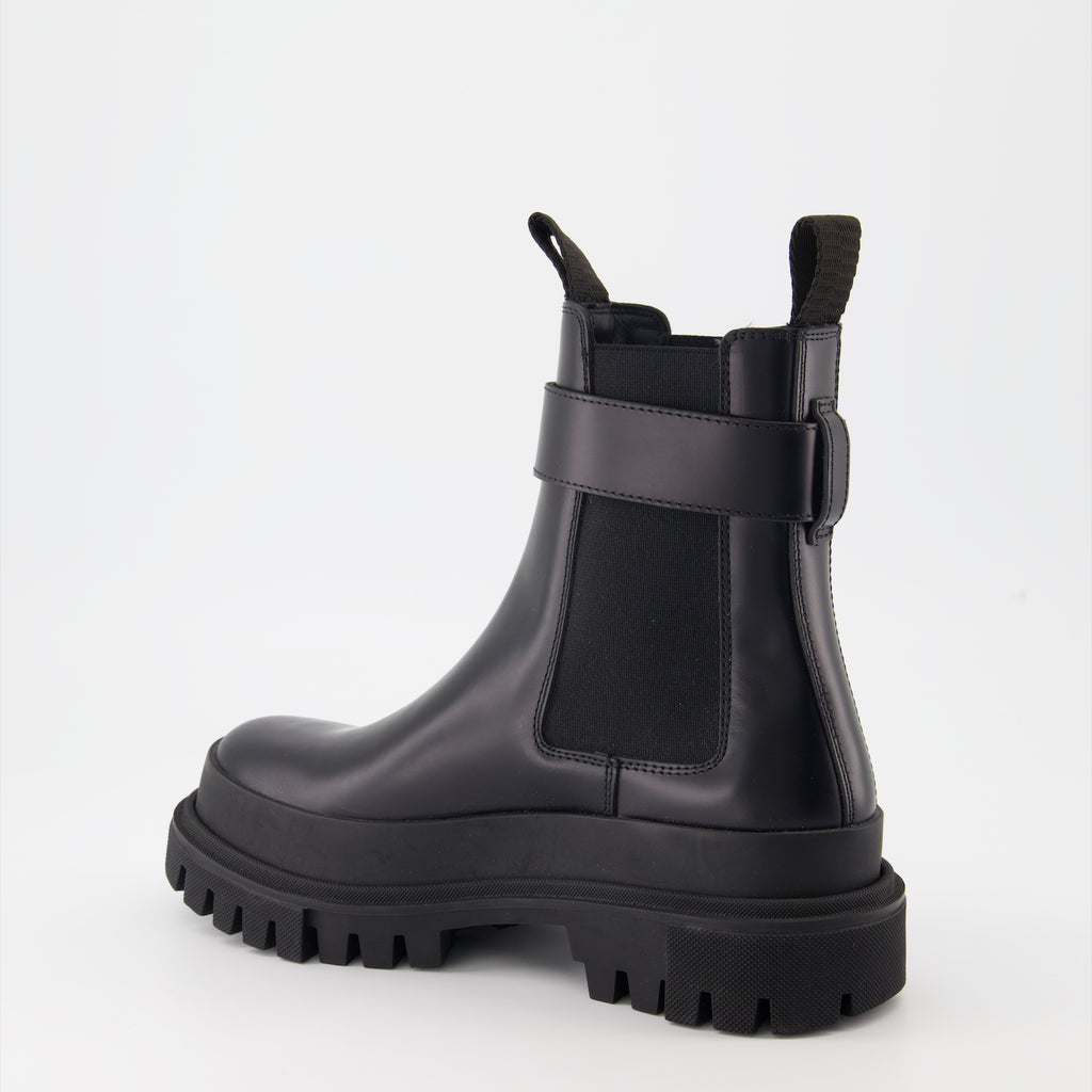 Ankle boots Logo strap ankle boots Dolce & Gabbana Black Women