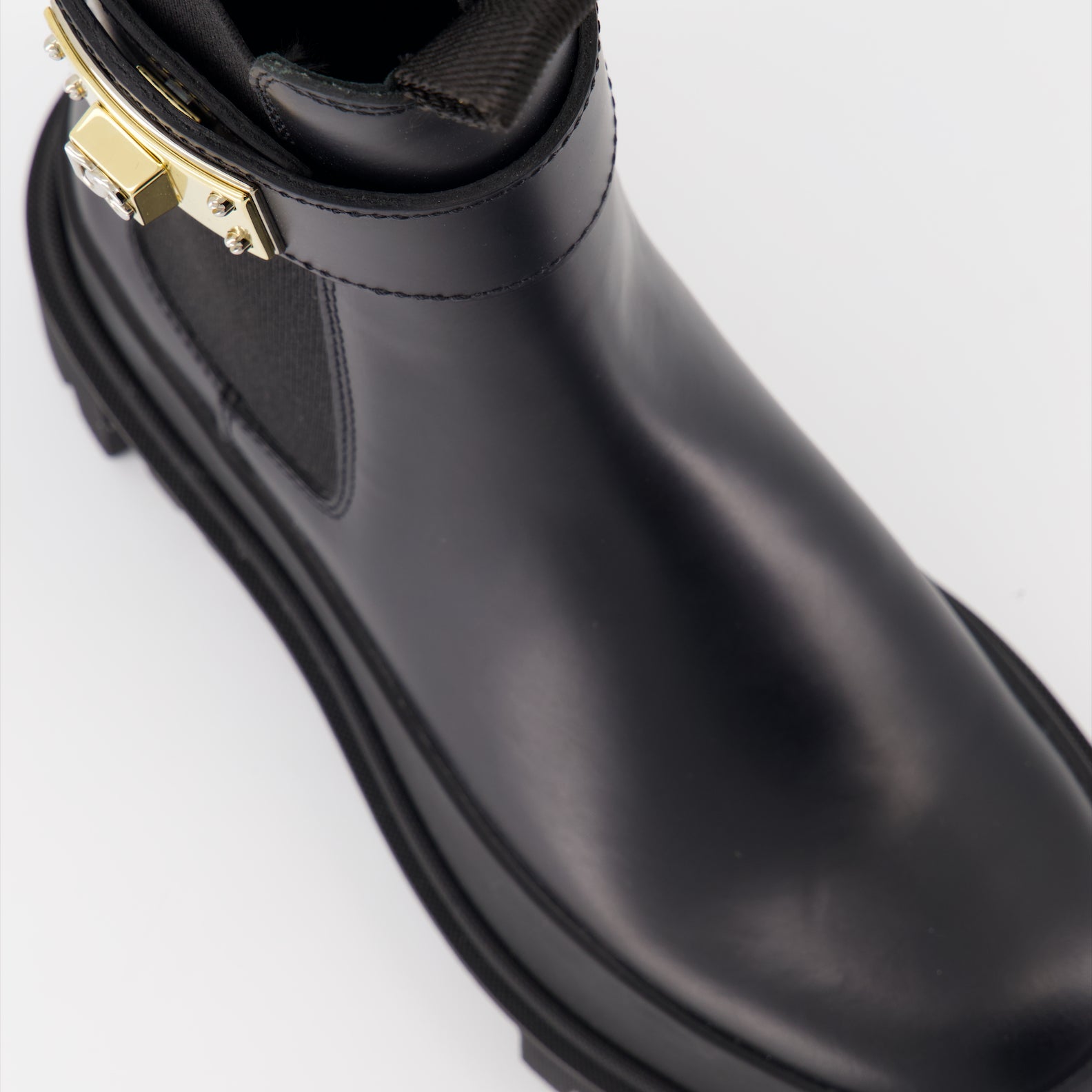 Ankle boots Logo strap ankle boots Dolce & Gabbana Black Women