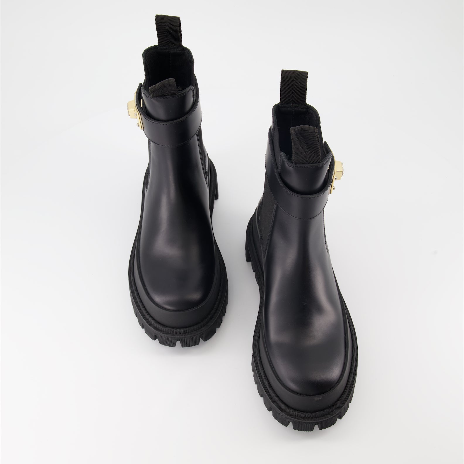 Ankle boots Logo strap ankle boots Dolce & Gabbana Black Women