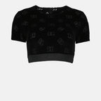Tops Crop top DG Dolce & Gabbana Negro Femme
