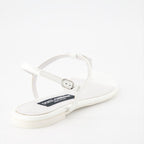 Offene schuhe Sandales DG en cuir Dolce & Gabbana Weiß Femme