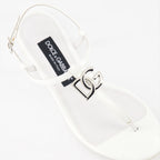 Offene schuhe Sandales DG en cuir Dolce & Gabbana Weiß Femme