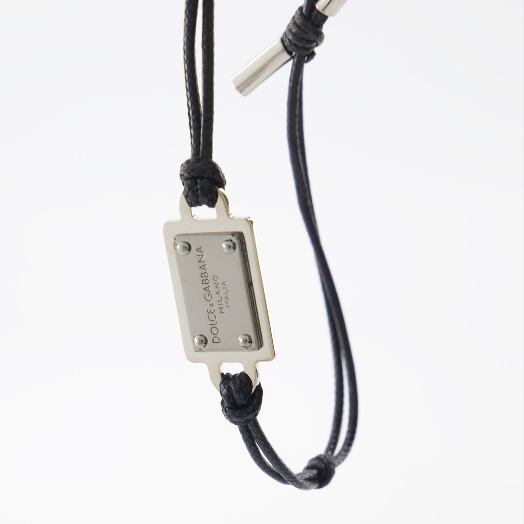 Bijoux Bracelet à plaque logo Dolce & Gabbana Noir Homme