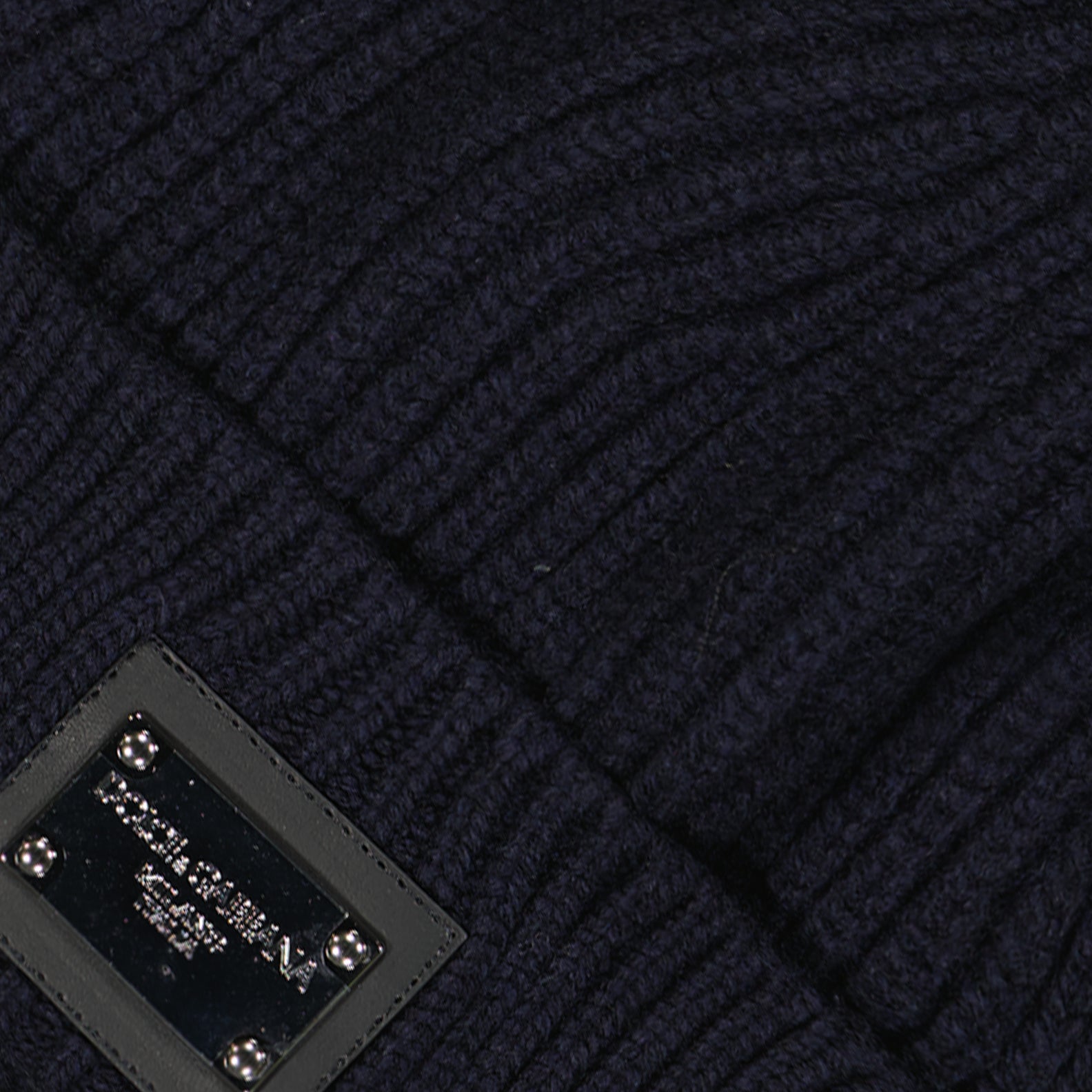 Hats, caps and beanies Logo plaque beanie Dolce & Gabbana Blue Man