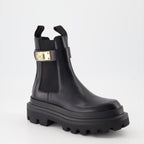 Ankle boots Logo strap ankle boots Dolce & Gabbana Black Women