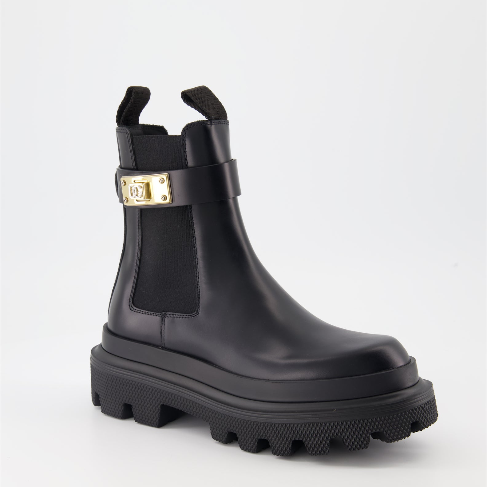 Ankle boots Logo strap ankle boots Dolce & Gabbana Black Women