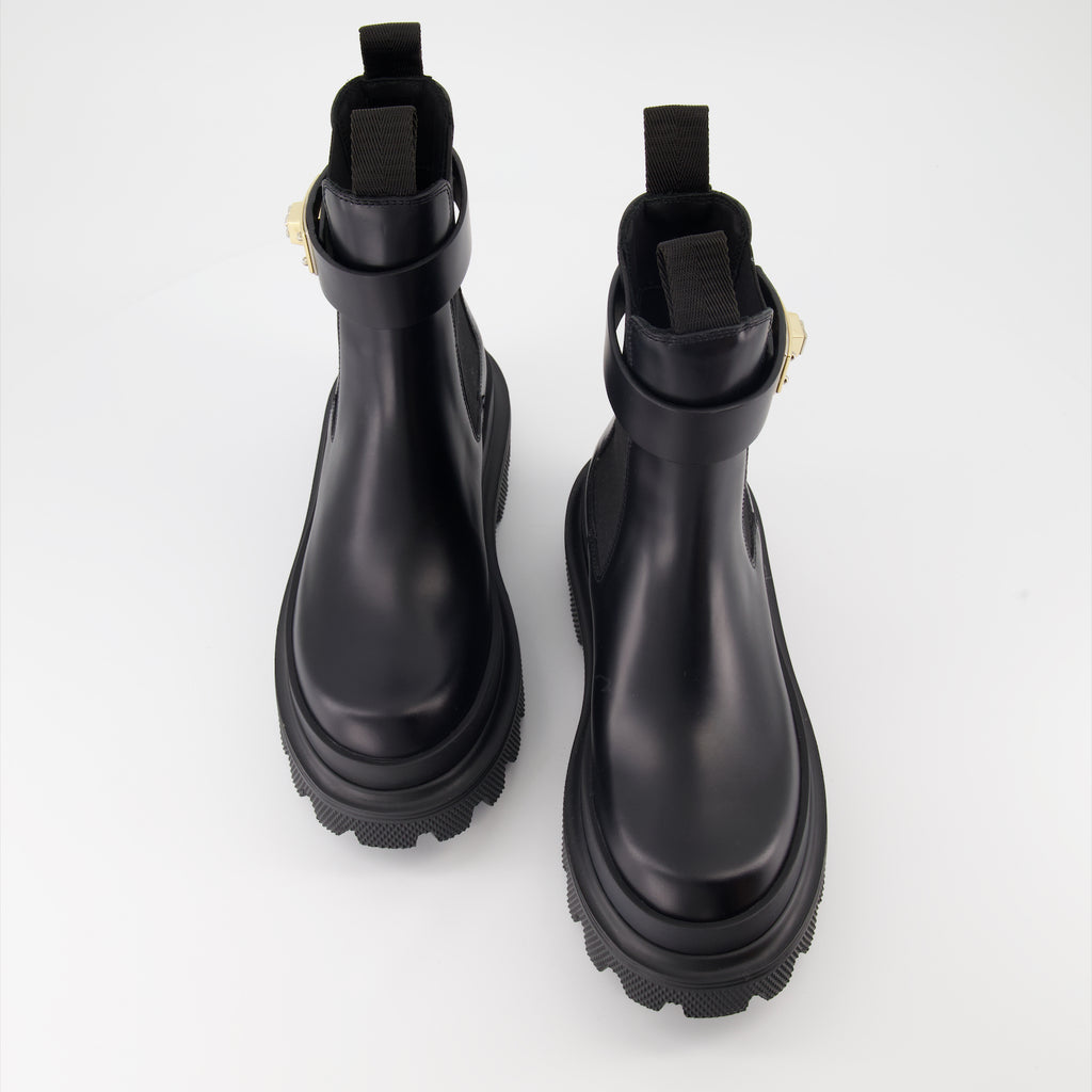 Ankle boots Logo strap ankle boots Dolce & Gabbana Black Women