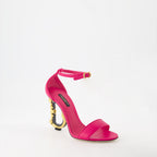 Sapatos abertos Sandales à talon DG Baroque Dolce & Gabbana Rosa Femme