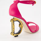 Sapatos abertos Sandales à talon DG Baroque Dolce & Gabbana Rosa Femme