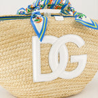 Tote bags Sac Kendra en paille Dolce & Gabbana Beige Femme