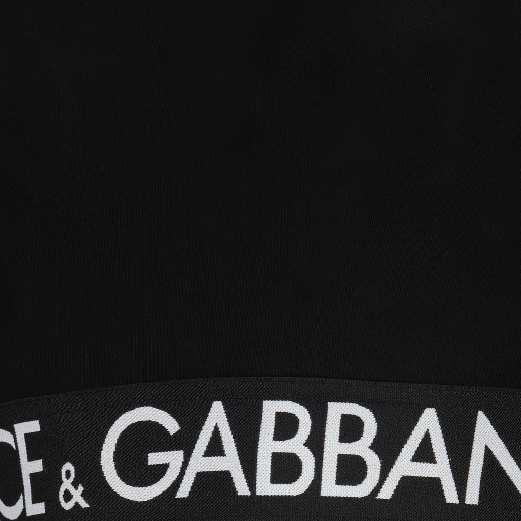 Tops Crop-top à logo Dolce & Gabbana Negro Femme