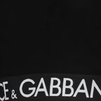 Tops Crop-top à logo Dolce & Gabbana Negro Femme