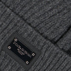 Hats, caps and beanies Logo plaque beanie Dolce & Gabbana Gray Man