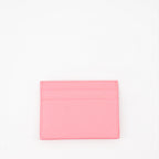 Small leather goods Logo plaque card holder Dolce & Gabbana Pink Women