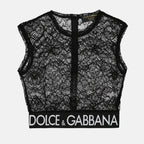 Tops Top en dentelle Dolce & Gabbana Preto Femme