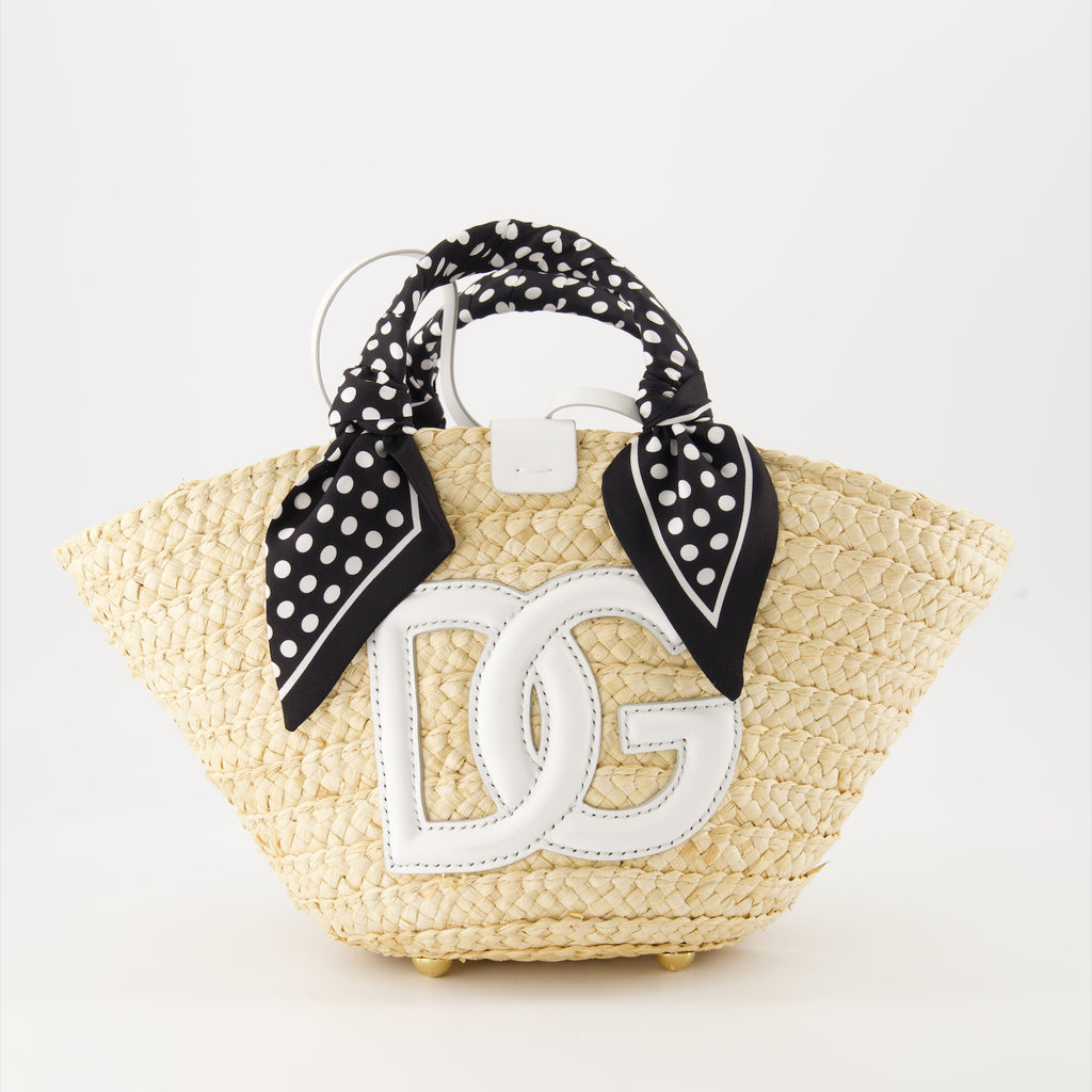 토트백 Sac Kendra en paille Dolce & Gabbana 베이지 Femme