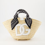 토트백 Sac Kendra en paille Dolce & Gabbana 베이지 Femme