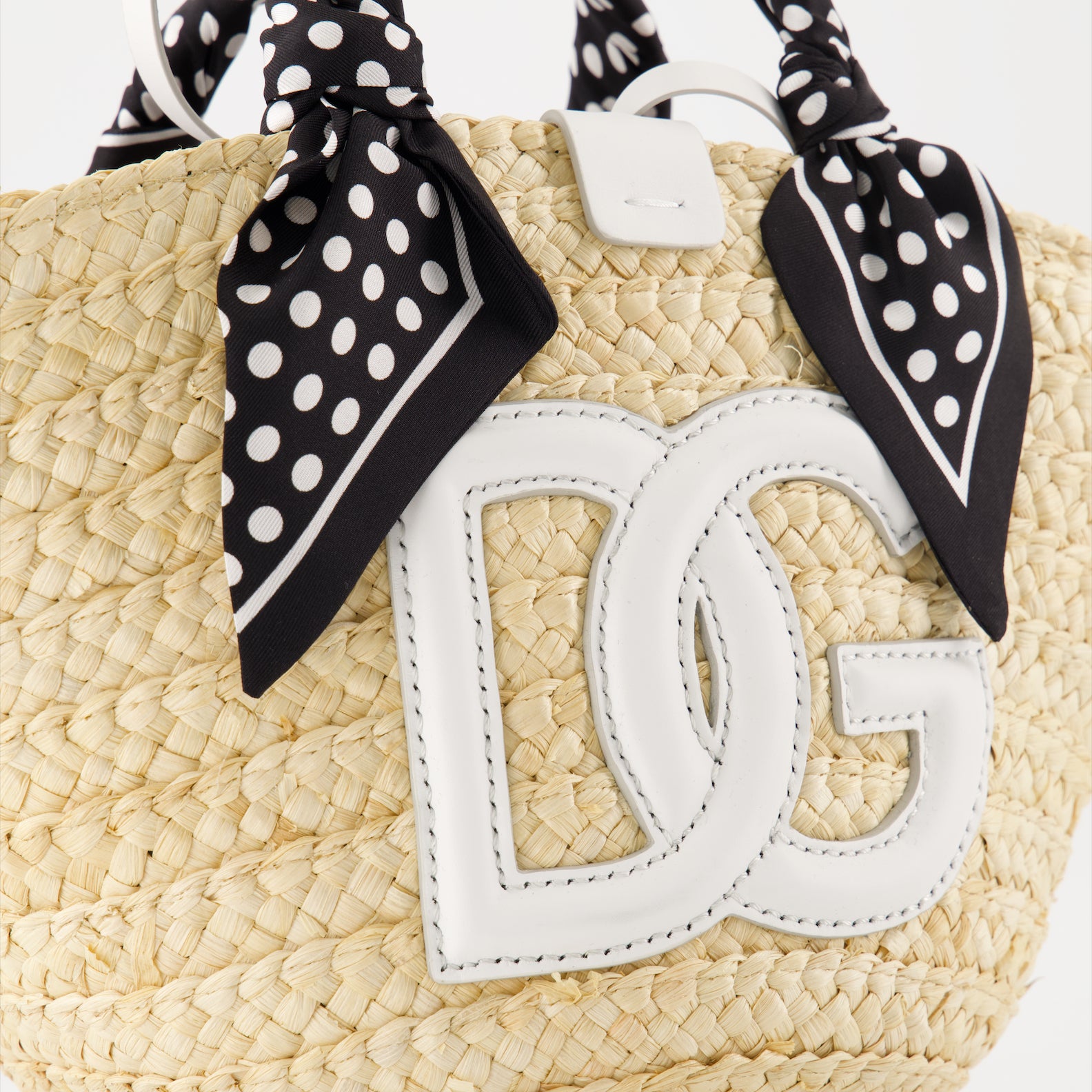 토트백 Sac Kendra en paille Dolce & Gabbana 베이지 Femme