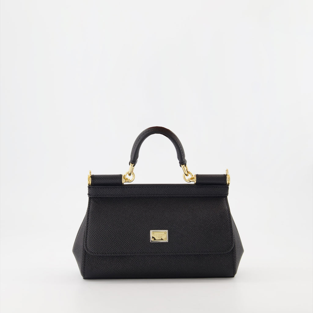 Bolsas de mão e de ombro Petit sac Sicily Dolce & Gabbana Preto Femme