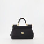 Bolsas de mão e de ombro Petit sac Sicily Dolce & Gabbana Preto Femme