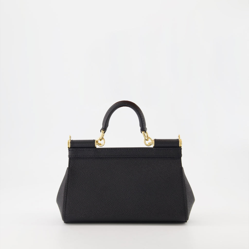 Bolsas de mão e de ombro Petit sac Sicily Dolce & Gabbana Preto Femme