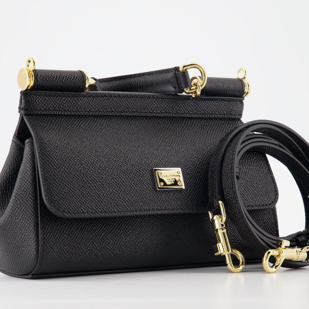 Bolsas de mão e de ombro Petit sac Sicily Dolce & Gabbana Preto Femme