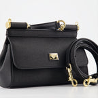 Bolsas de mão e de ombro Petit sac Sicily Dolce & Gabbana Preto Femme