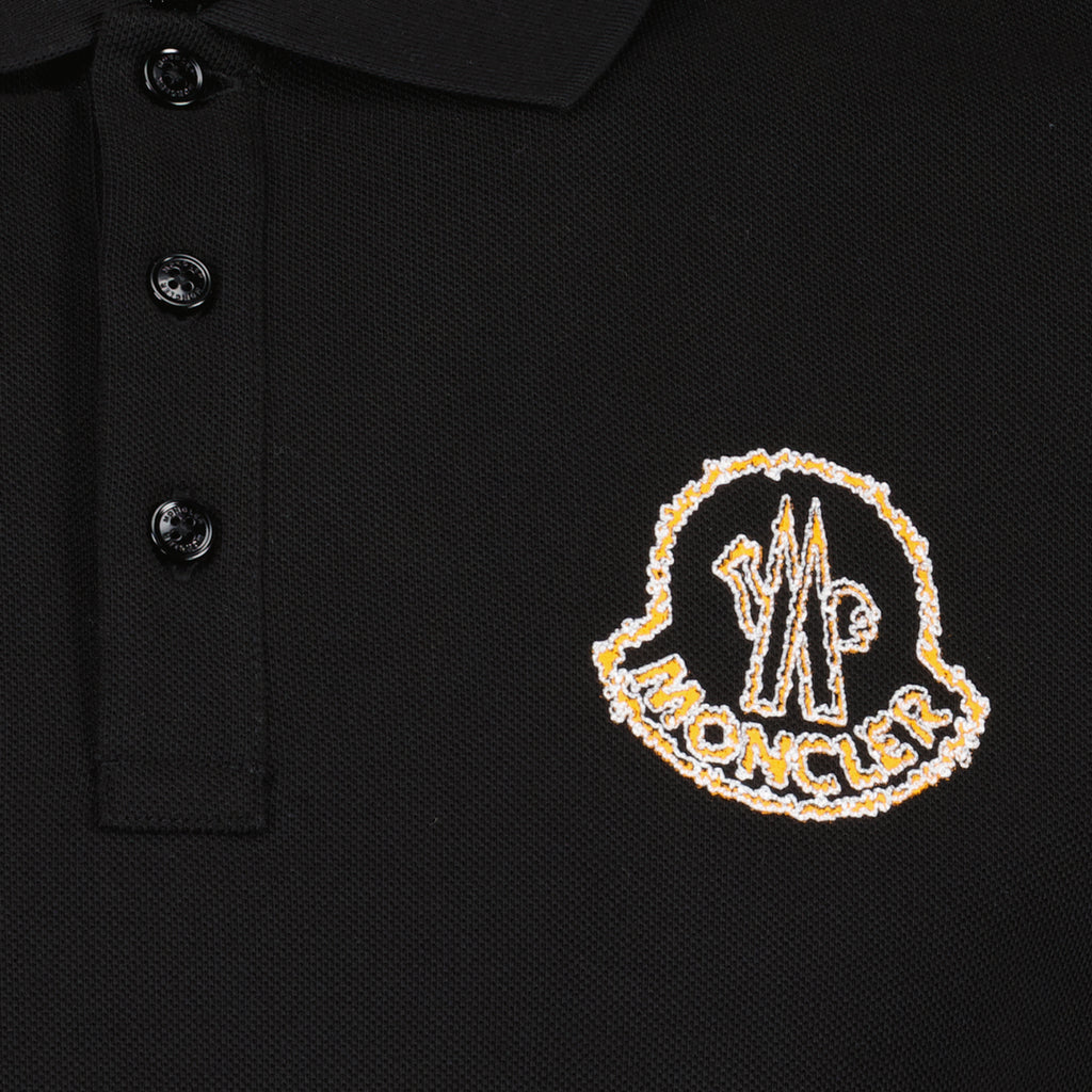Polos Logo Polo Moncler Negro Homme