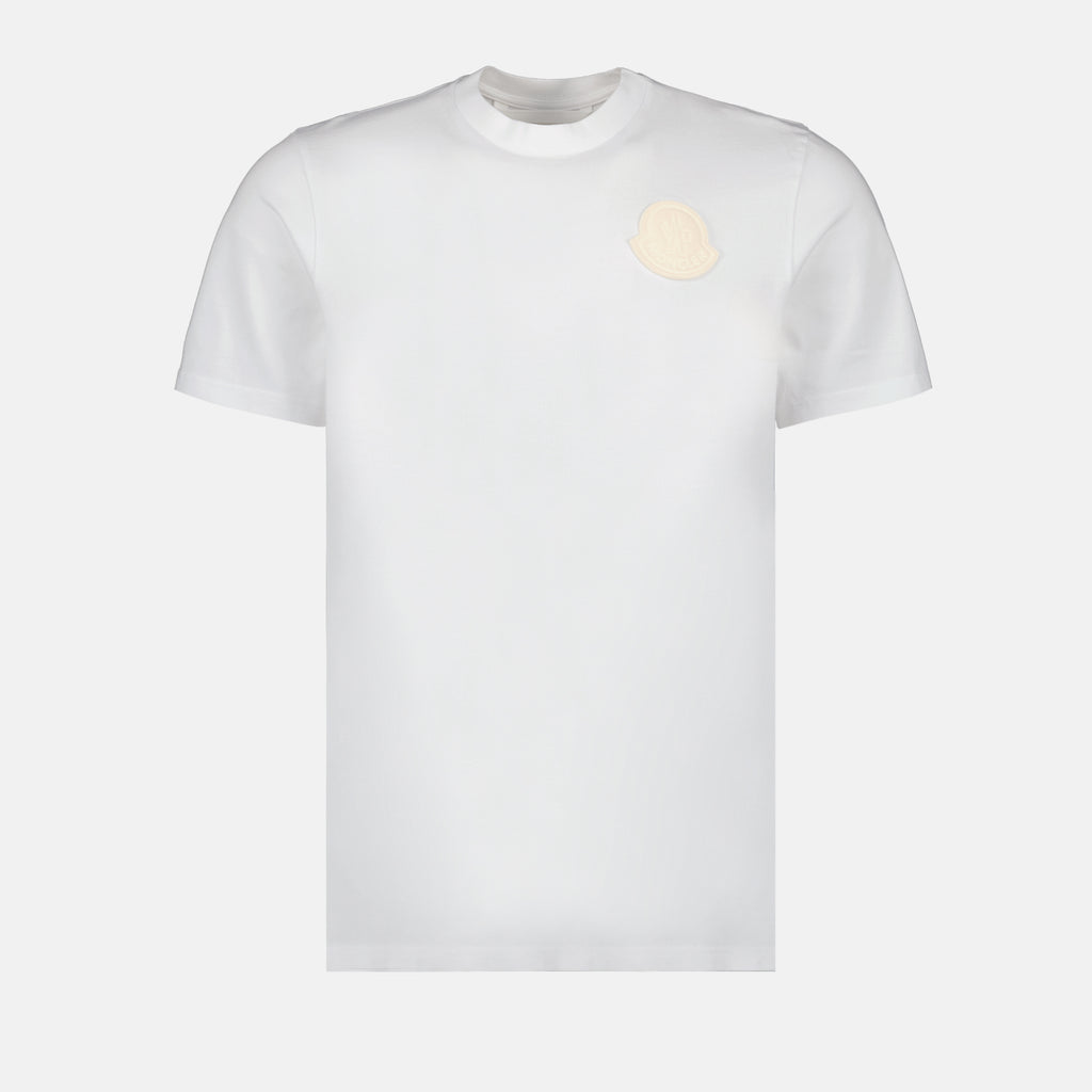 T-shirts T-shirt à logo Moncler Blanc Homme