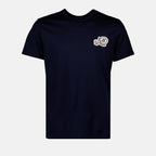 T-shirts T-shirt à logos Moncler Bleu Homme