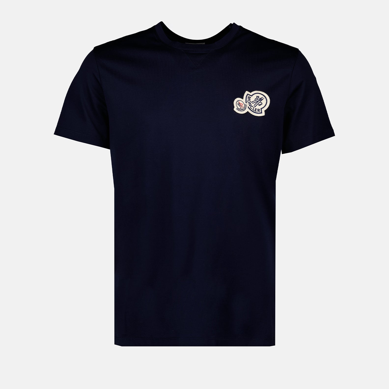 T-shirts T-shirt à logos Moncler Bleu Homme