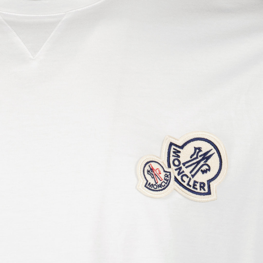 T-shirts T-shirt à logos Moncler Blanc Homme