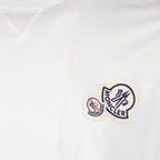 T-shirts T-shirt à logos Moncler Blanc Homme