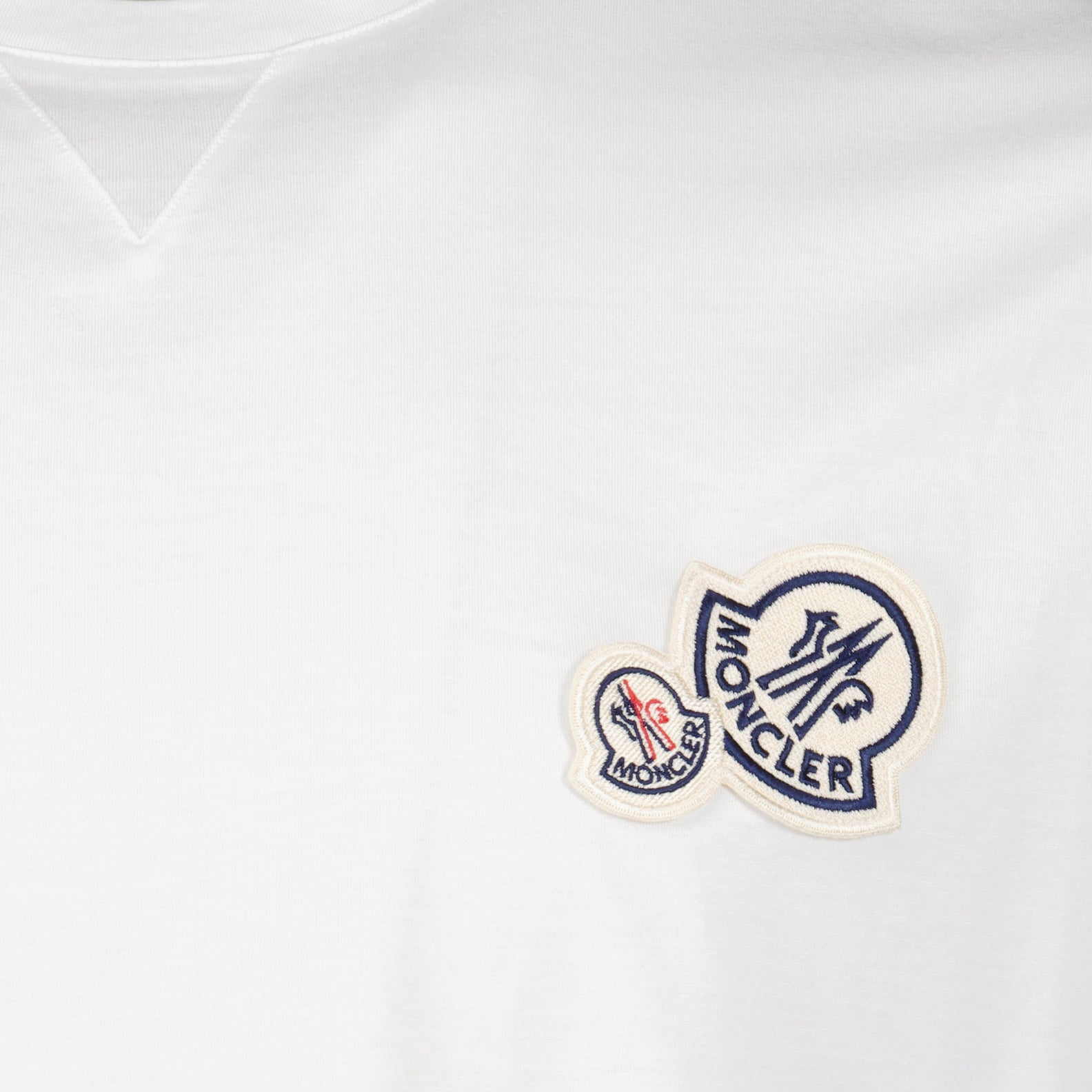 T-shirts T-shirt à logos Moncler Blanc Homme