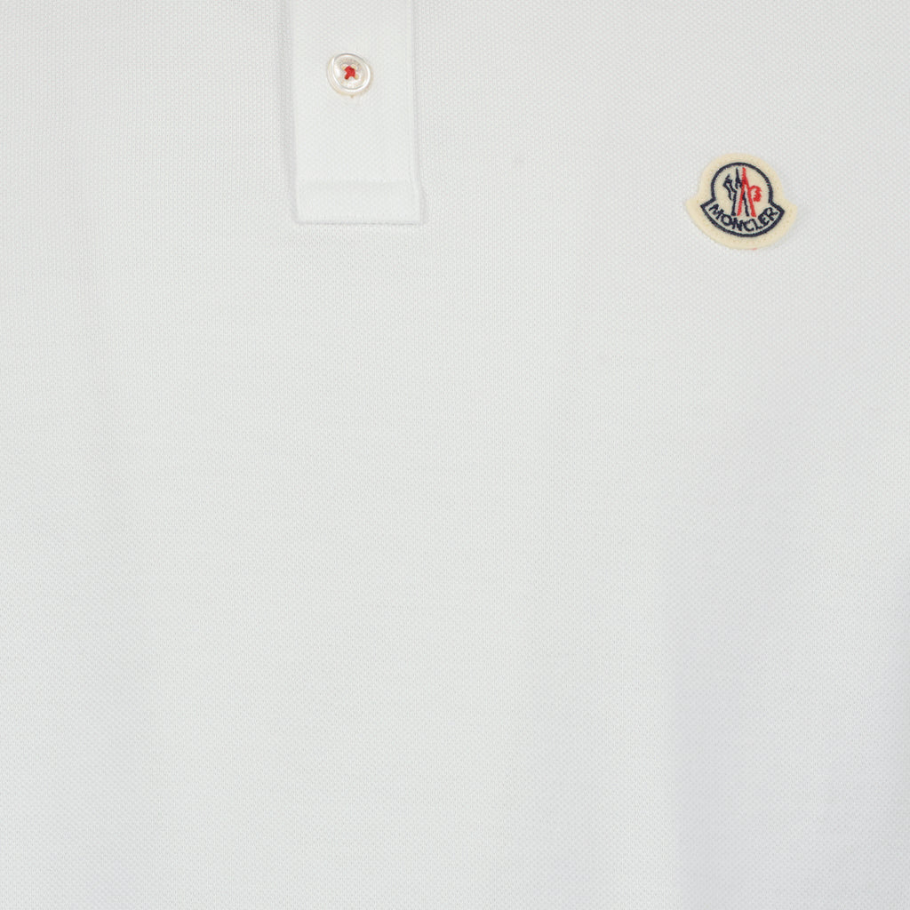 Polos Polo à logo et liseré Moncler Branco Homme
