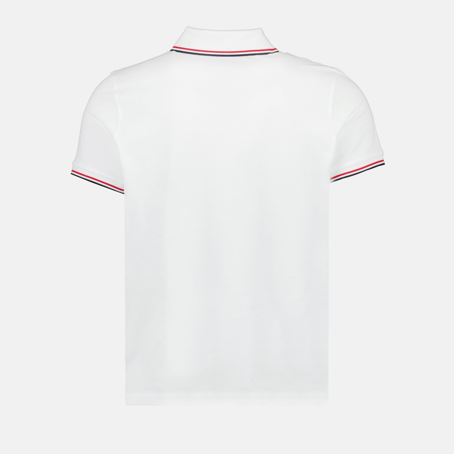 Polos Polo à logo et liseré Moncler Blanco Homme