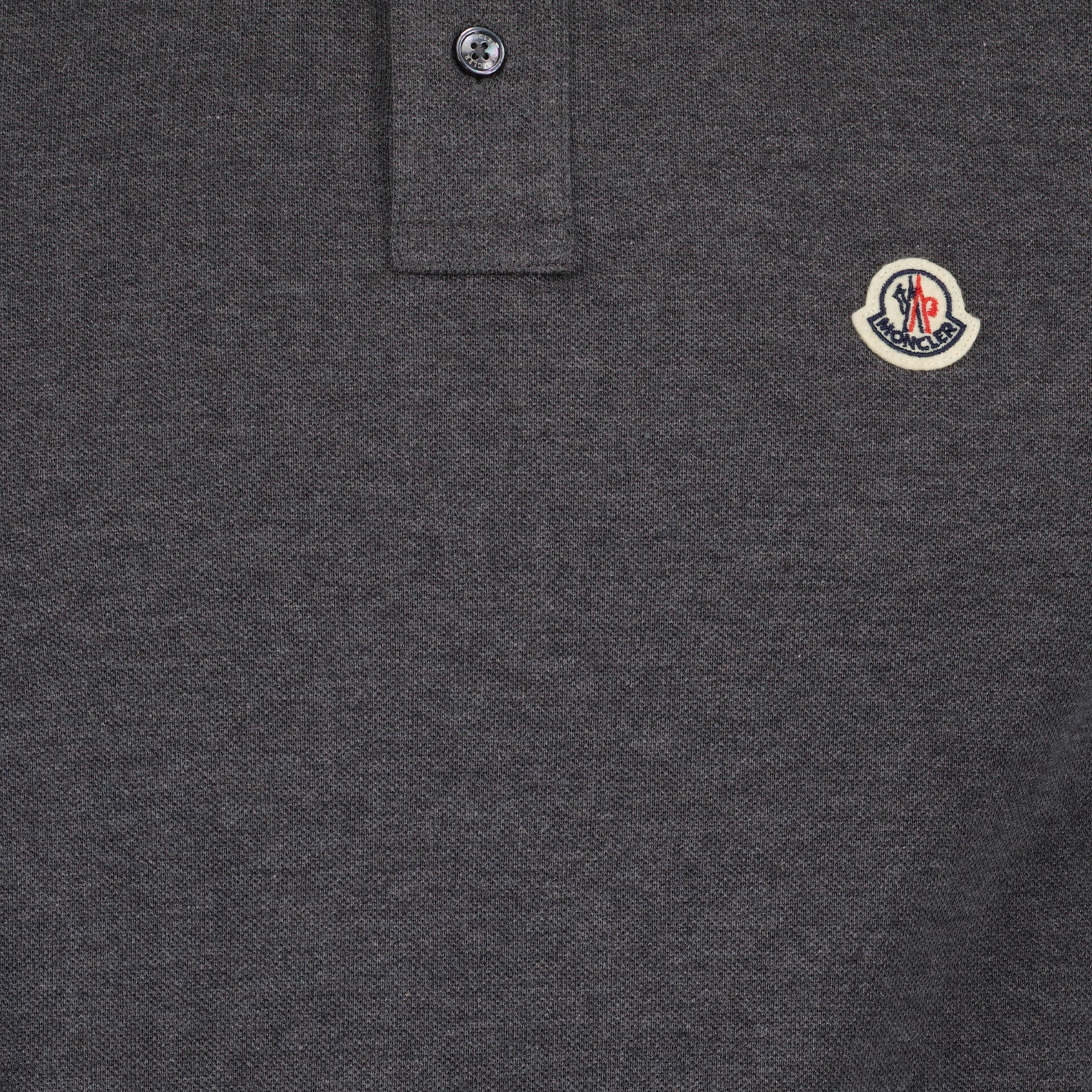 Polos Polo con Liseres Moncler Gris Homme