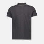 Polos Polo con Liseres Moncler Gris Homme
