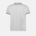 Polos Polo com Piping Moncler Branco Homme