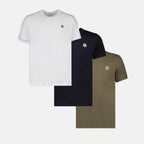 T-shirt Lot de T-shirts à logo Moncler Verde Homme
