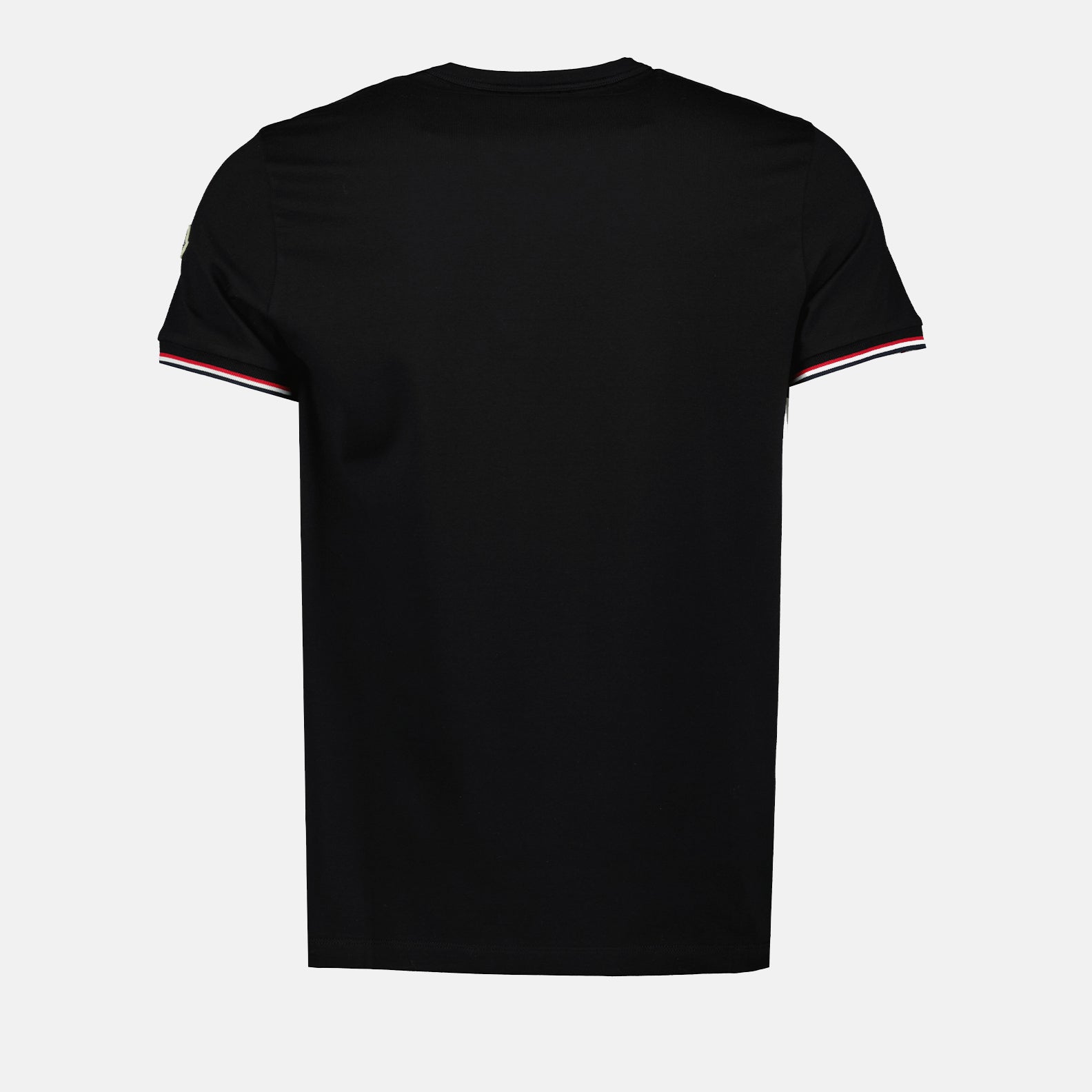 T-shirts T-shirt à logo et liseré Moncler Noir Homme