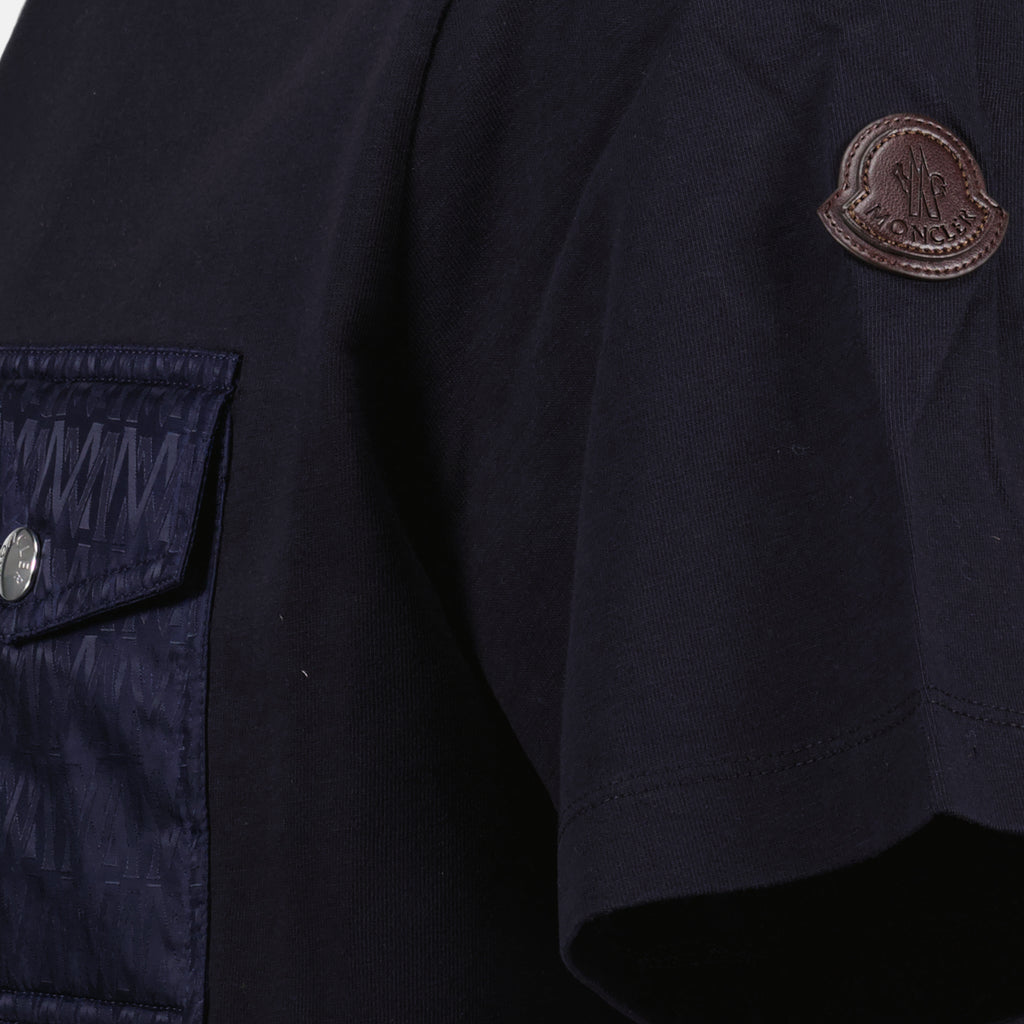 T-shirts T-shirt à poche Moncler Bleu foncé Homme