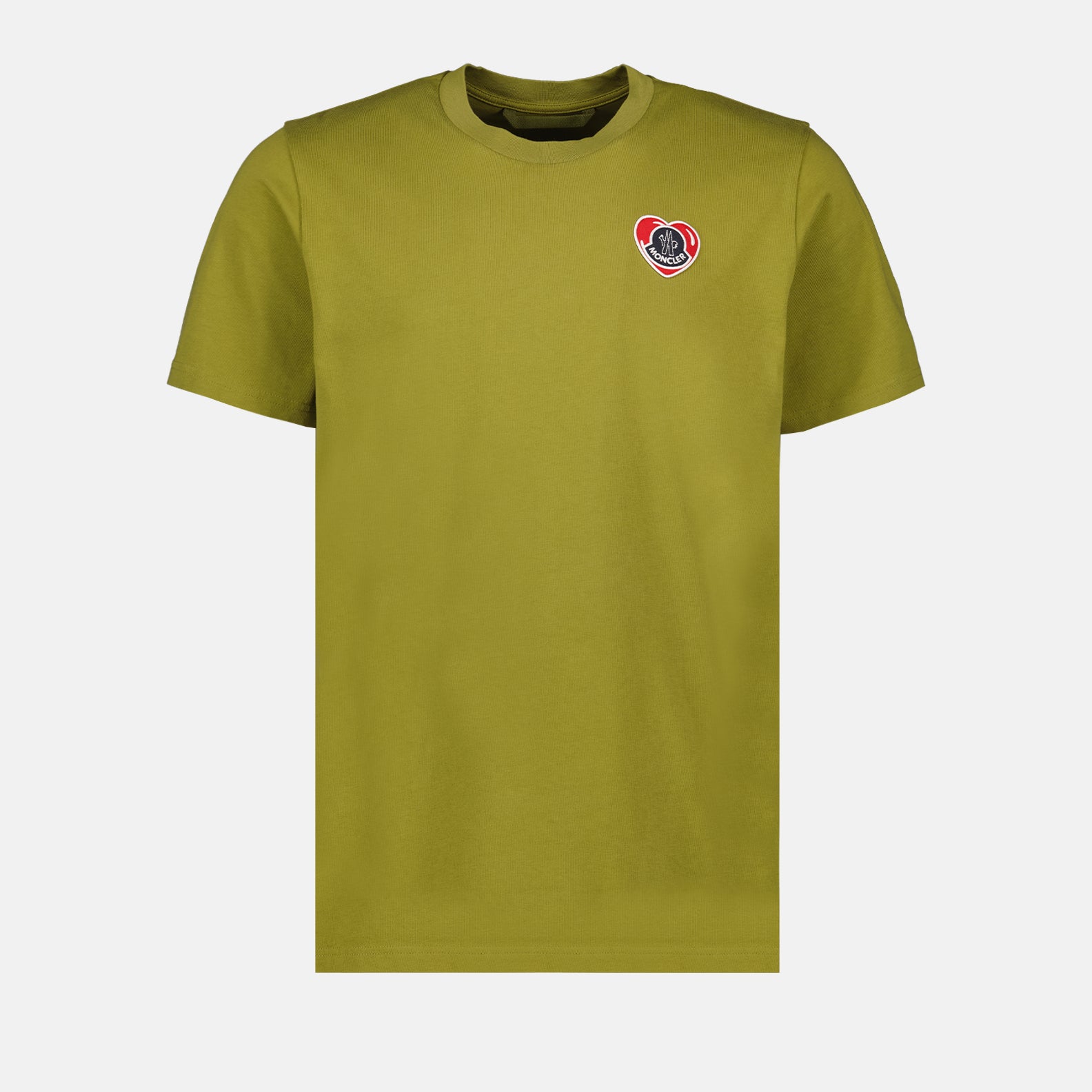 T-shirts T-shirt à logo coeur Moncler Kaki Homme