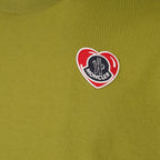 T-shirts T-shirt à logo coeur Moncler Kaki Homme