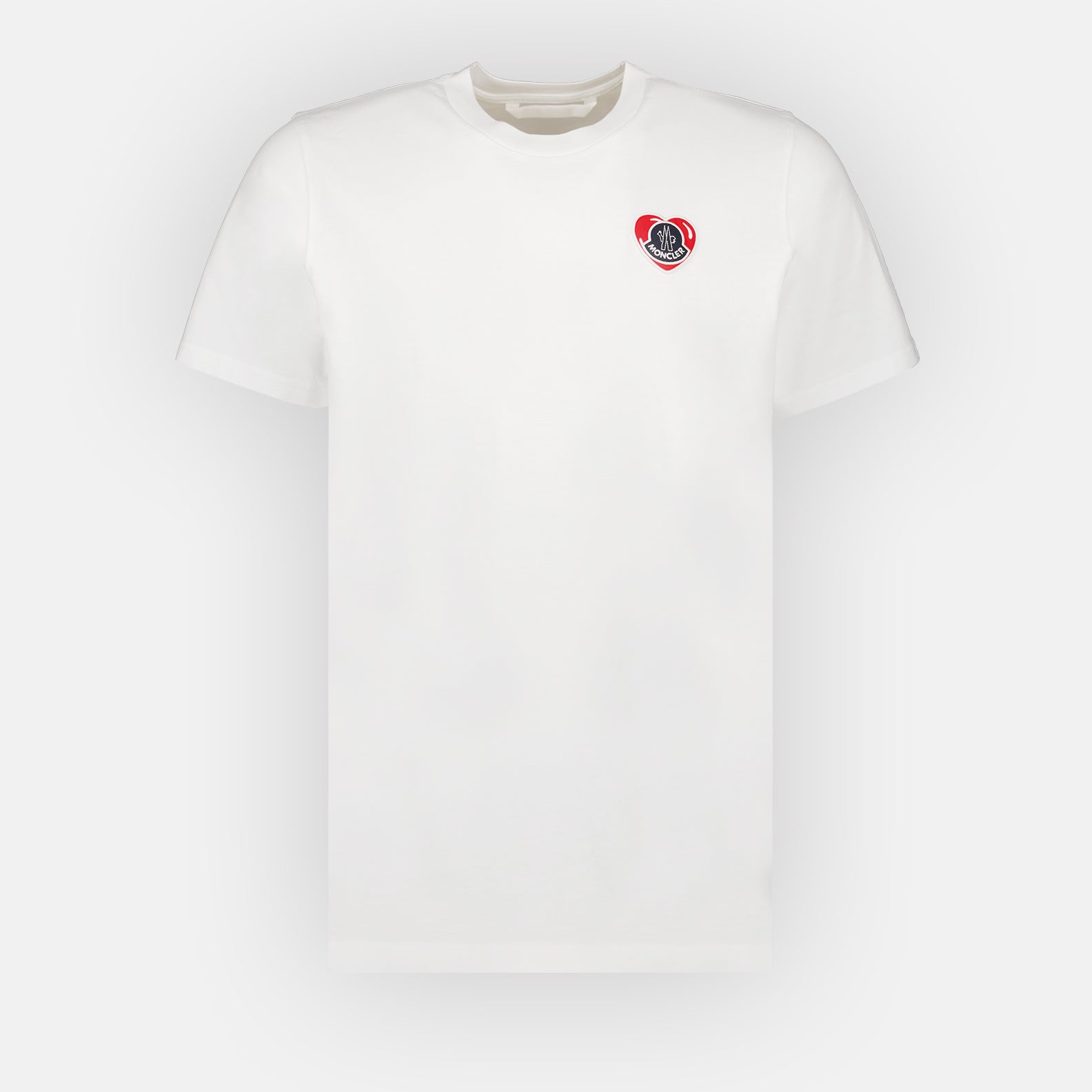 T-shirts T-shirt à logo coeur Moncler Blanc Homme